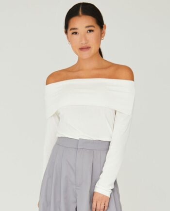 -view Bluse Joseph Off Shoulder Top White  Levering   Februar