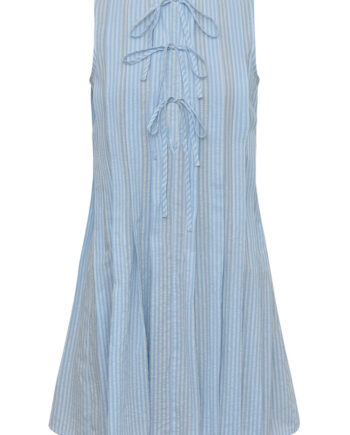 -view Kjole Agni Dress Light Blue White Stripe