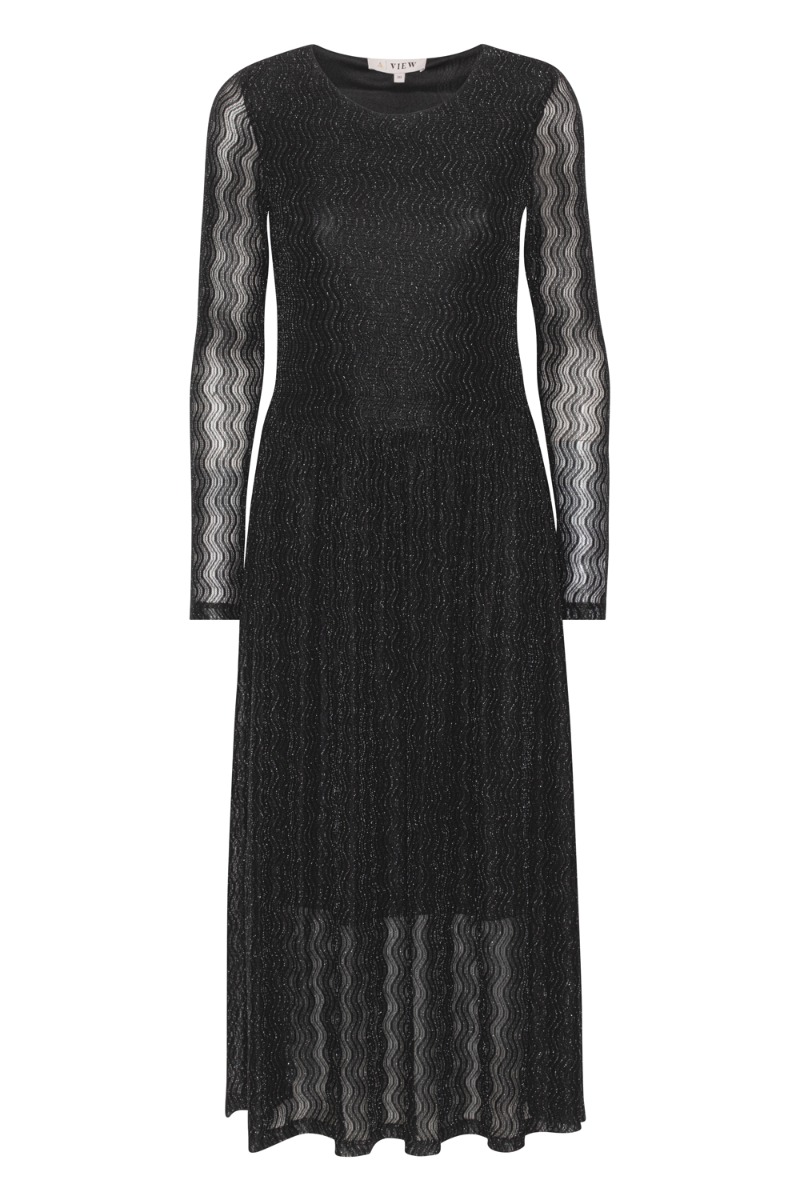 -view Kjole Evalia Dress Black