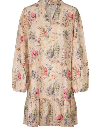-view Kjole Grete Dress Sand Dusty Green