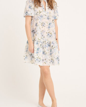 -view Kjole Grete     Dress White Blue