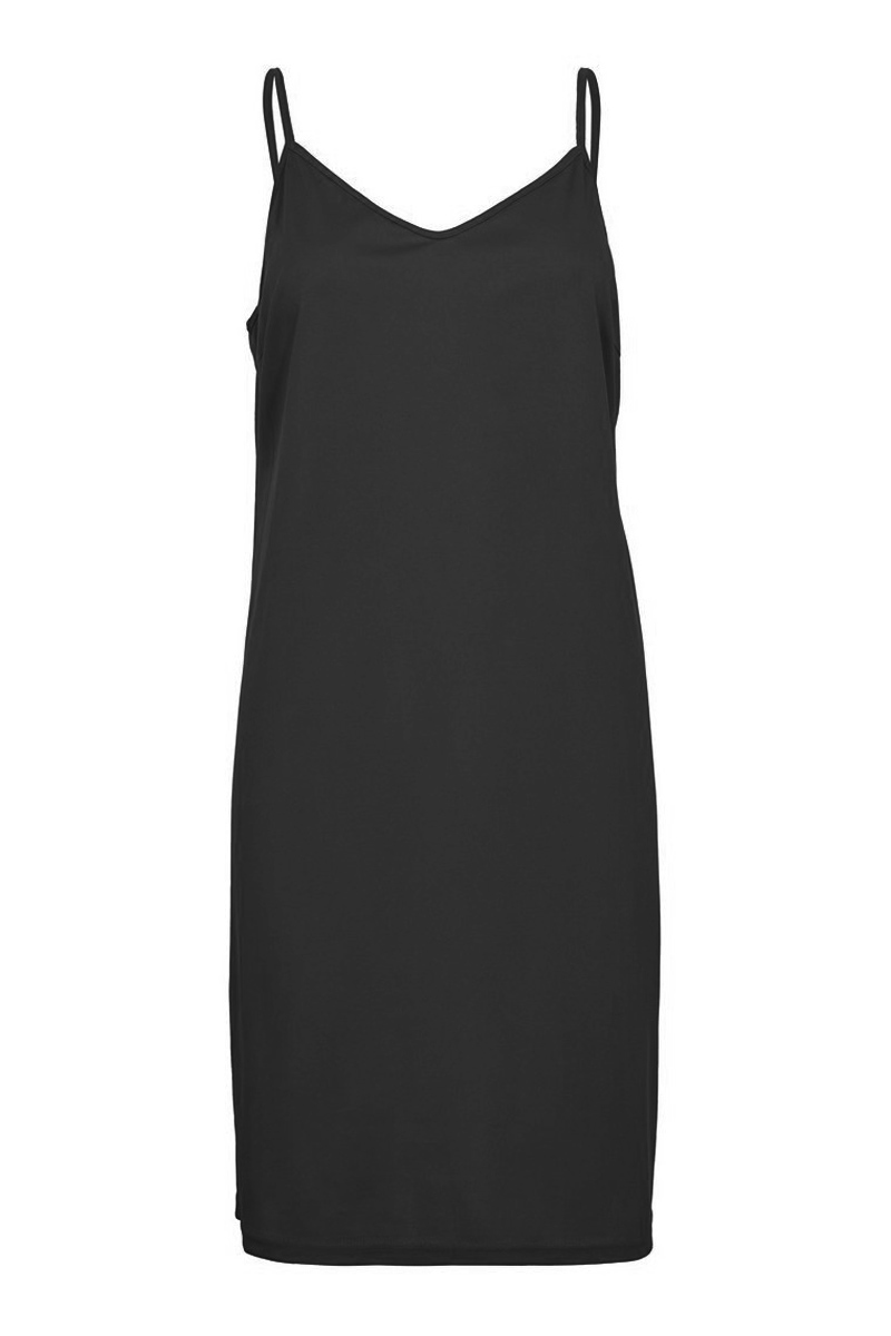 -view Kjole Slip Dress Black