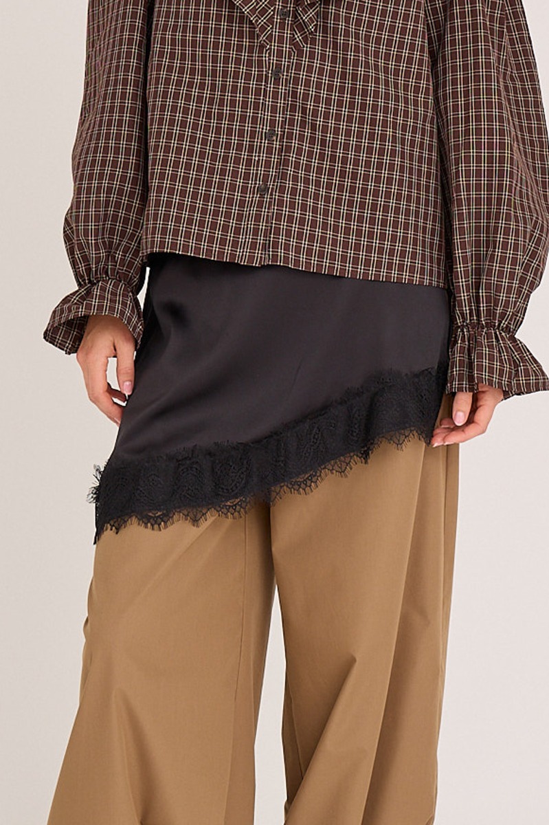 -view Nederdel Katti Wrap Skirt Black Levering Slut November