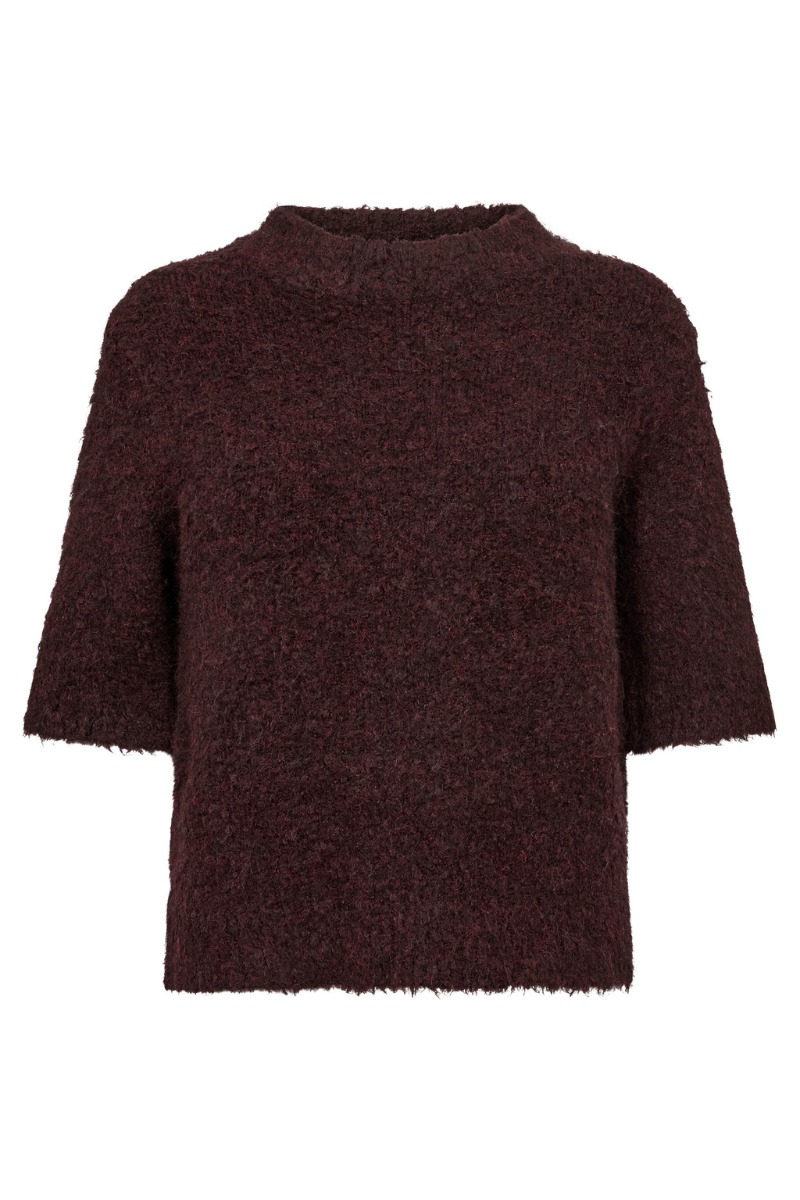 -view Strik Dinea Knit Pullover Bordeaux
