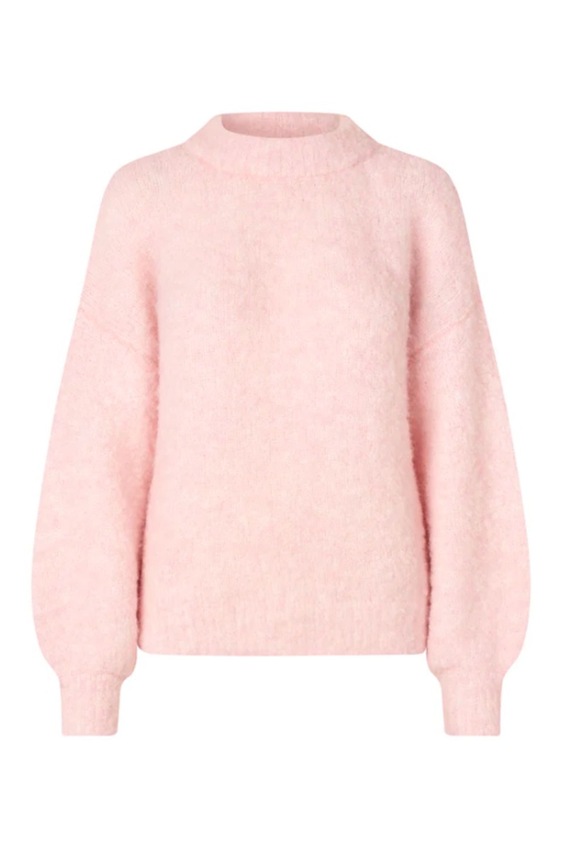 -view Strik Patrisia New Knit Pullover Rose