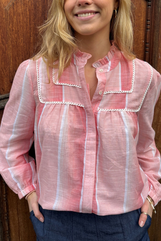 Continue Blouse Isabella Pastel Pink