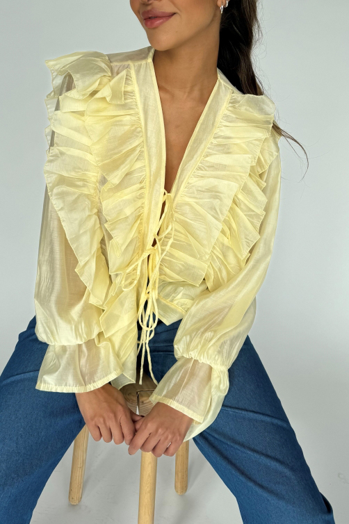Continue Bluse Citta Light Yellow