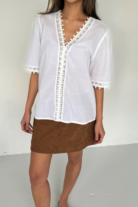Continue Bluse Daisy White