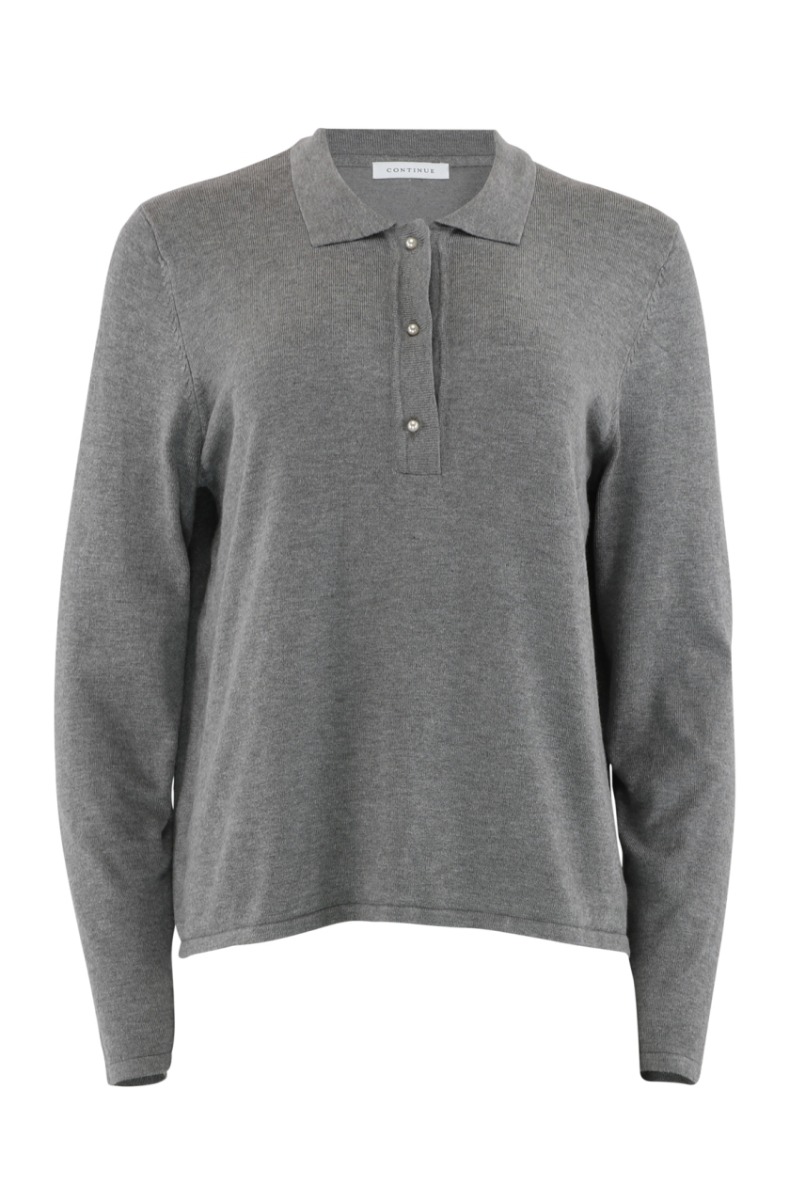 Continue Bluse Diane Polo Grey