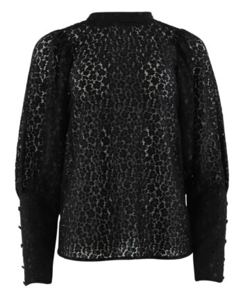 Continue Bluse Maja   Tone Lace Black Lace