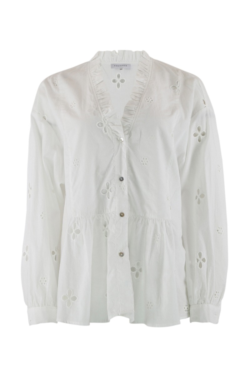 Continue Bluse Riga White