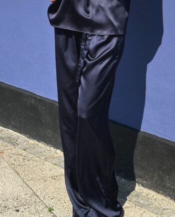 Continue Bukser Randi Satin Navy Blue