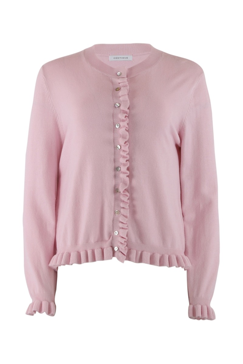 Continue Cardigan Sisse Solid Rose