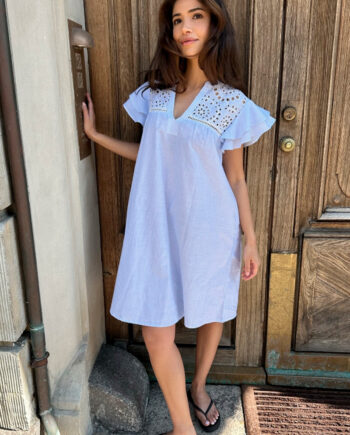 Continue Kjole Christel Dress Blue Stripe