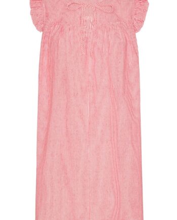 Continue Kjole Lilly Stripe Dress Red Stripe