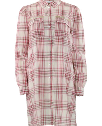 Continue Kjole Mili Check Patch Red Check