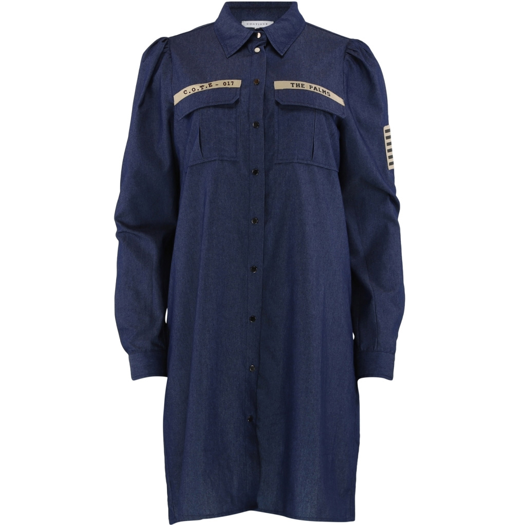 Continue Kjole Mili Denim Denim Blue