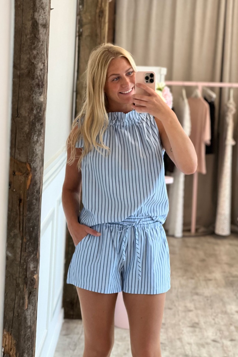 Continue Shorts Lis Shorts Stripe Blue Stripe