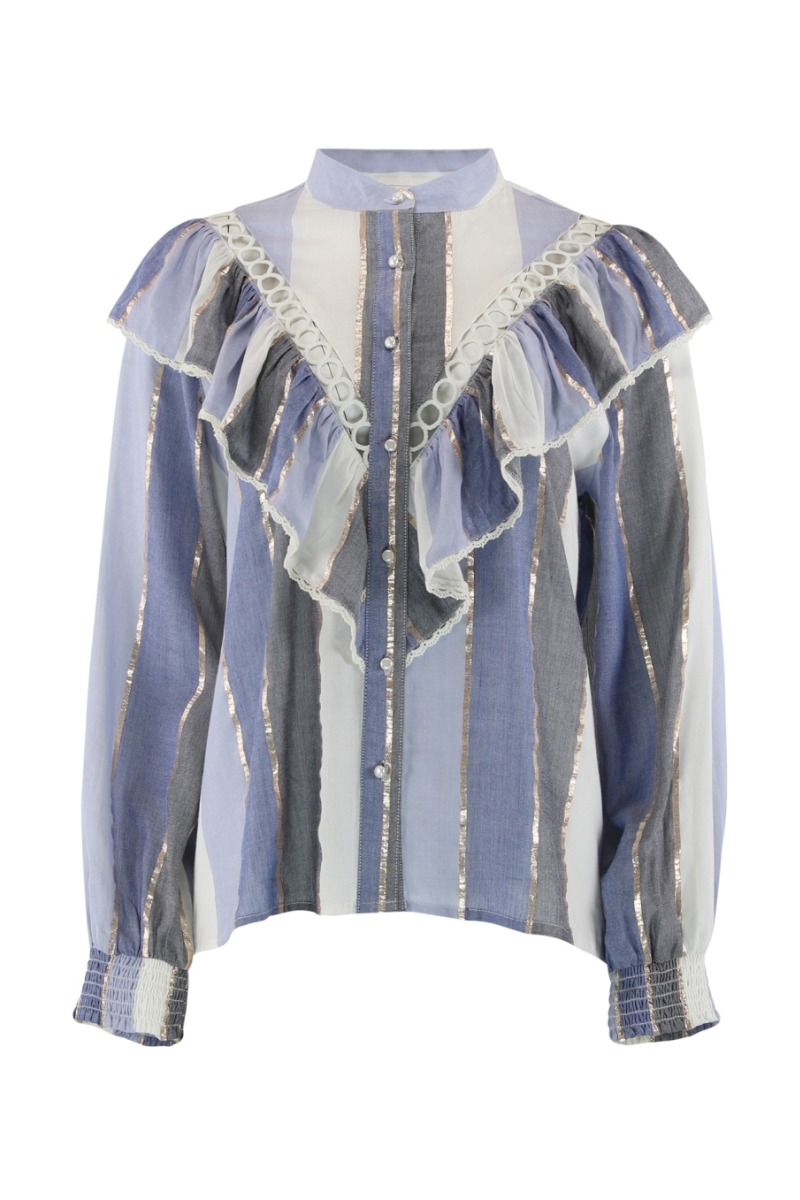 Continue Skjorte Jill Blue Stripe