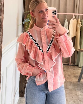 Continue Skjorte Jill Pastel Pink