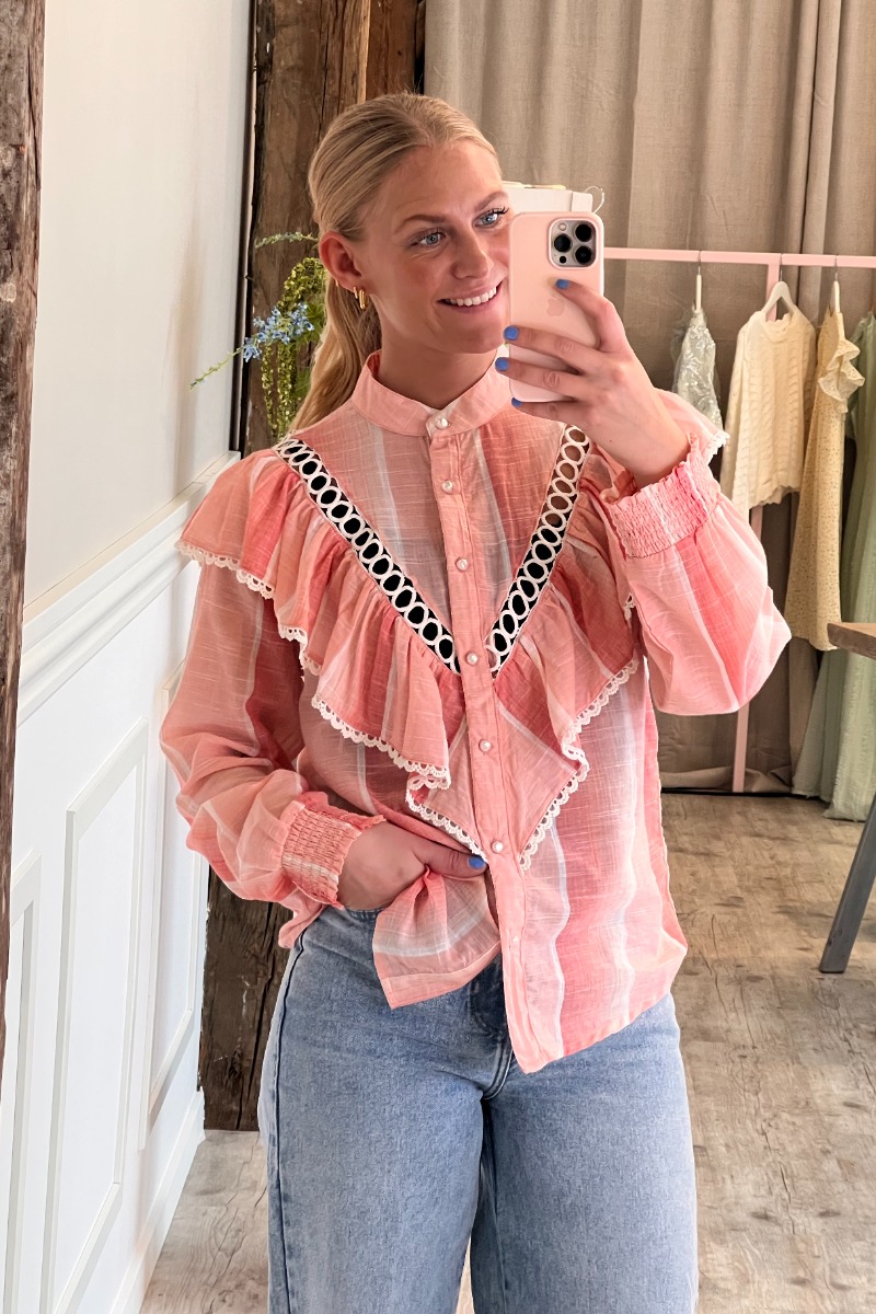 Continue Skjorte Jill Pastel Pink