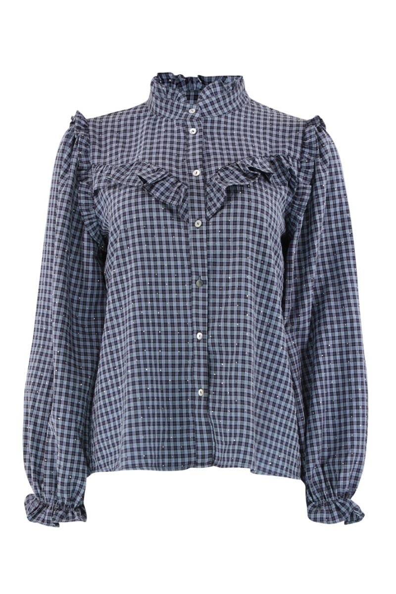 Continue Skjorte Lina Check Blue Check