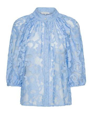 Continue Skjorte Sia Big Lace Sky Blue