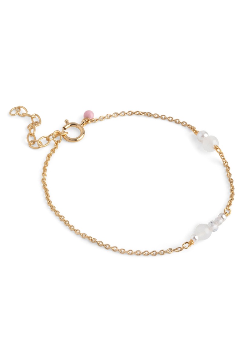 Enamel Armbånd Bracelet Sofia White And Pearls