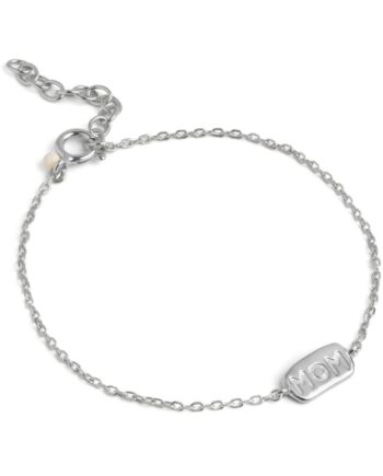 Enamel Armbånd Mom Bracelet Silver