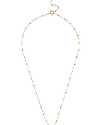 Enamel Halskæde Necklace  Lola Blush