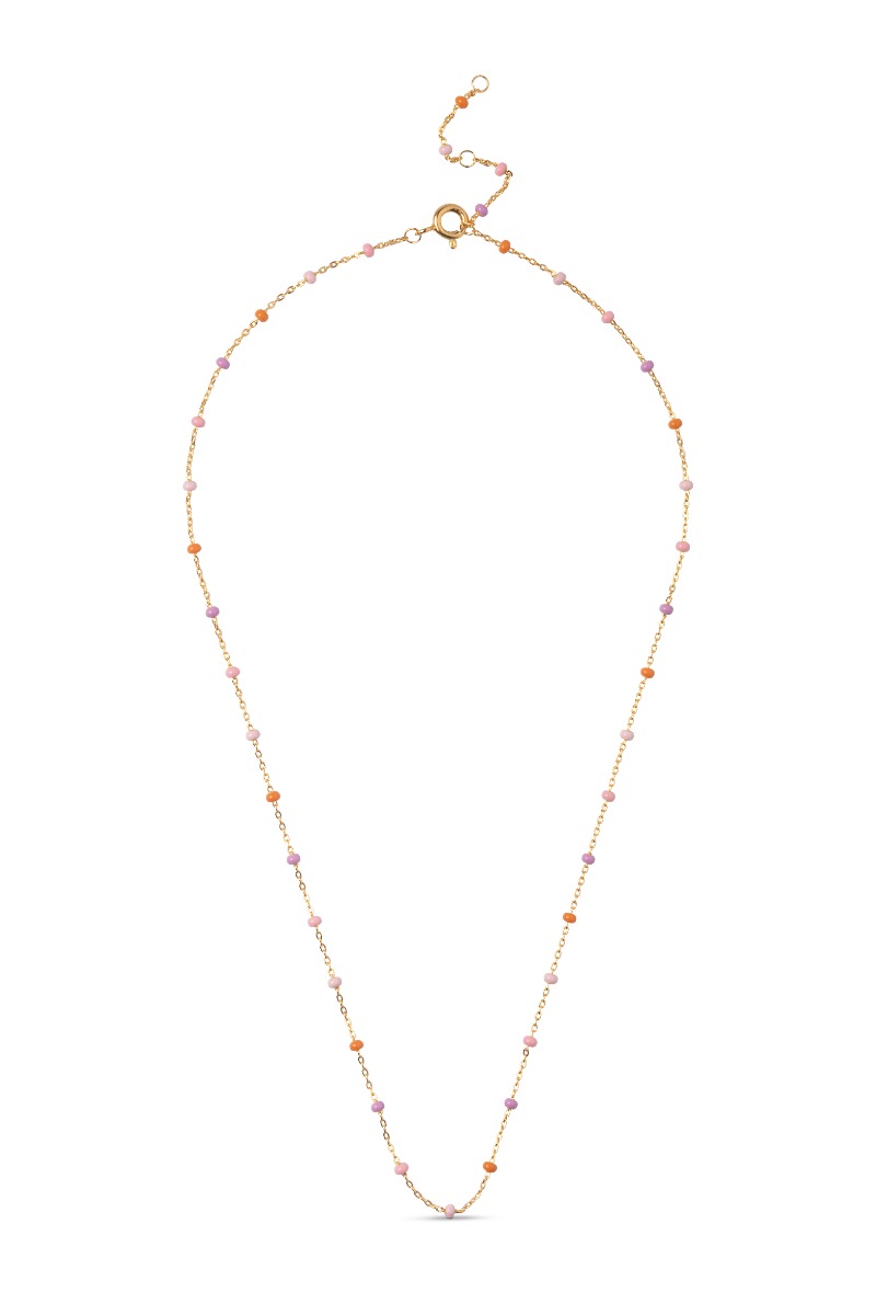 Enamel Halskæde Necklace Lola Blush