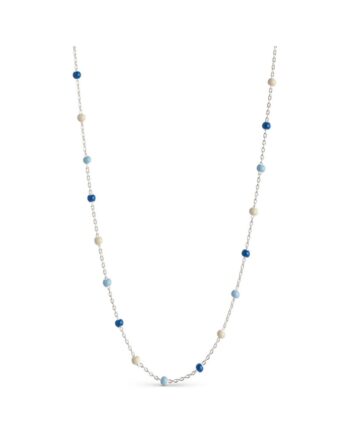 Enamel Halskæde Necklace Lola 38x2 Marine
