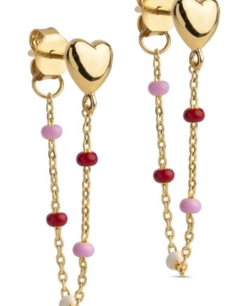 Enamel øreringe Earrings  Lola Heart Rosie