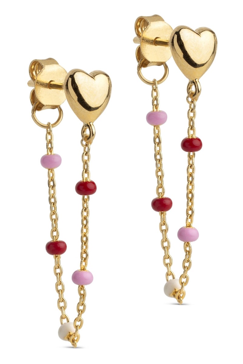 Enamel øreringe Earrings Lola Heart Rosie
