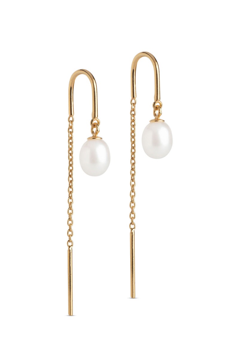 Enamel øreringe Eleanor Pearl Earring Pearl