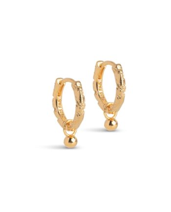 Enamel øreringe Hoops  Belle Gold