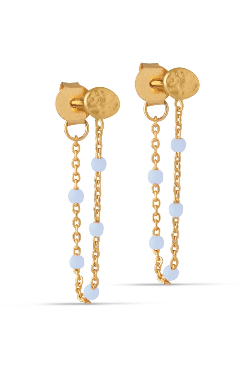 Enamel øreringe Lola Earring Sky