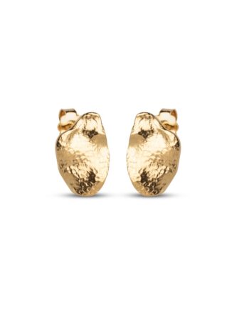 Enamel øreringe Maia Small Guld
