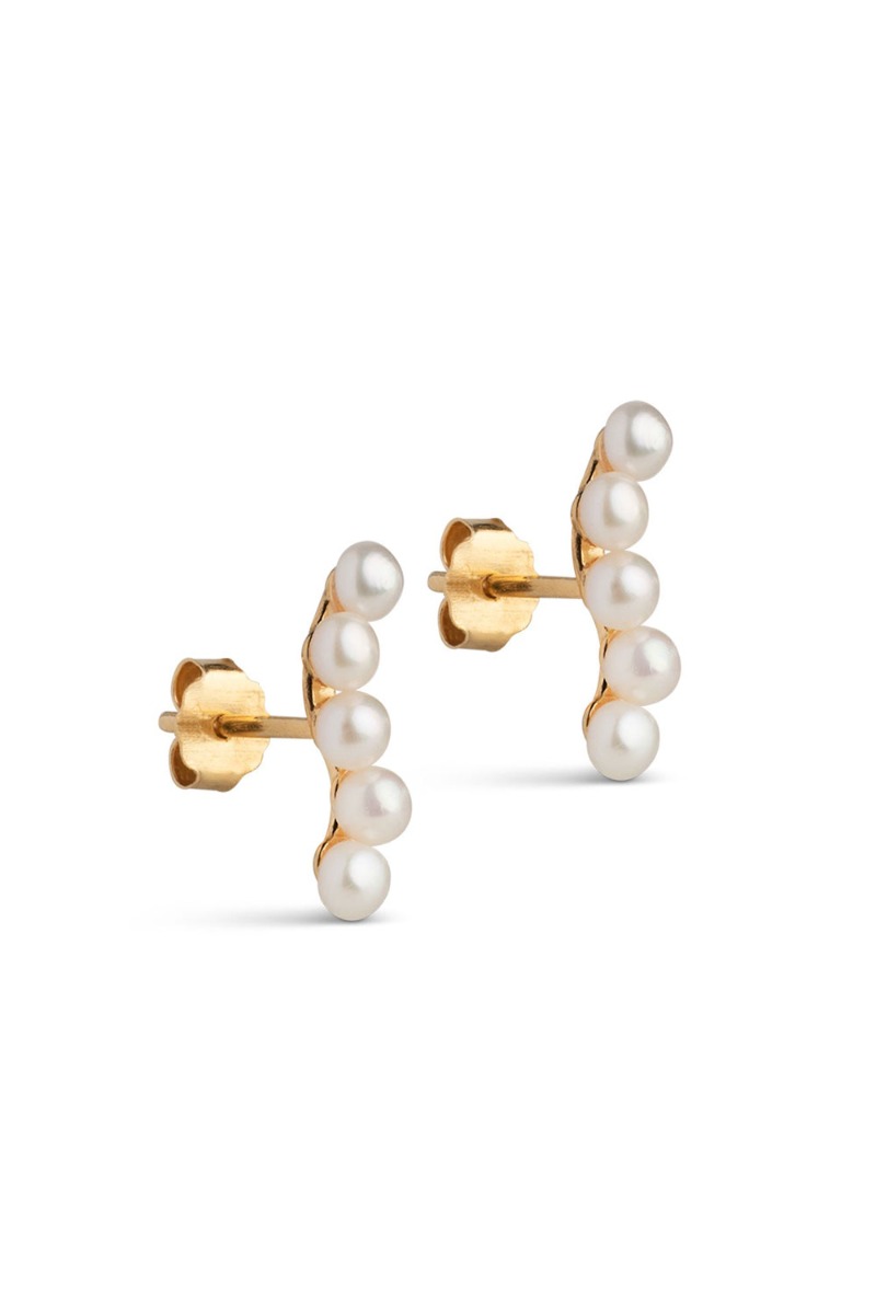 Enamel øreringe Stud Evie Pearls
