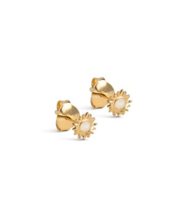 Enamel øreringe Studs  Mini Sunshine Daisy