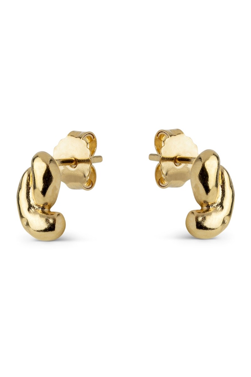 Enamel øreringe Studs Nari Gold