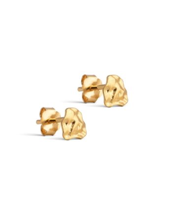 Enamel øreringe Studs Rio Gold