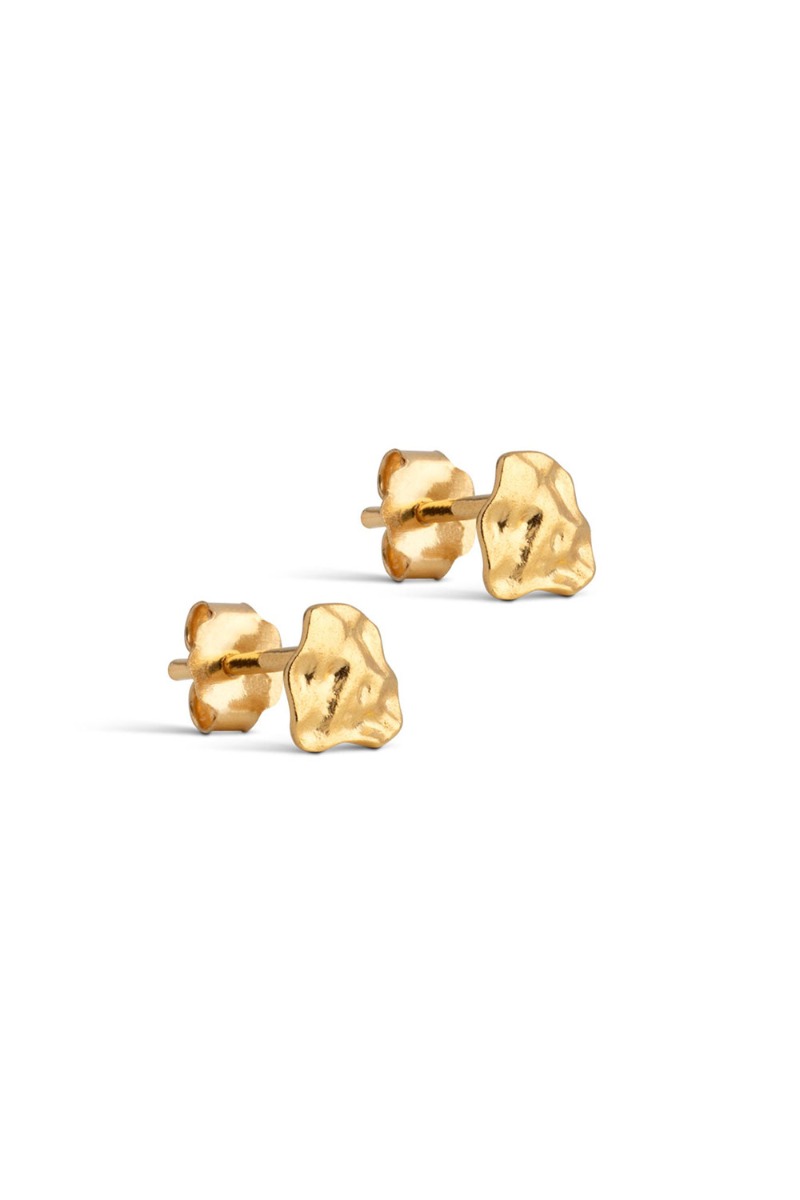 Enamel øreringe Studs Rio Gold