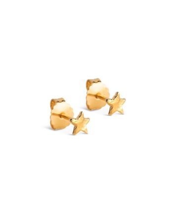 Enamel øreringe Studs Star Energy Gold