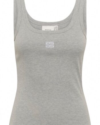 Gestuz Top Gzdrew Mel Logo Top Grey Mélange