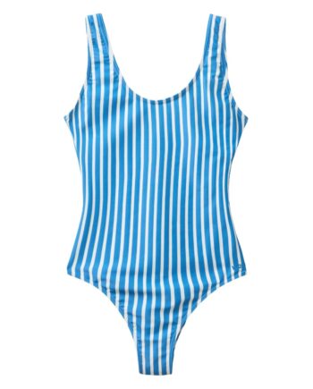 H2o Badedragt Stripe Swim Suit King Blue