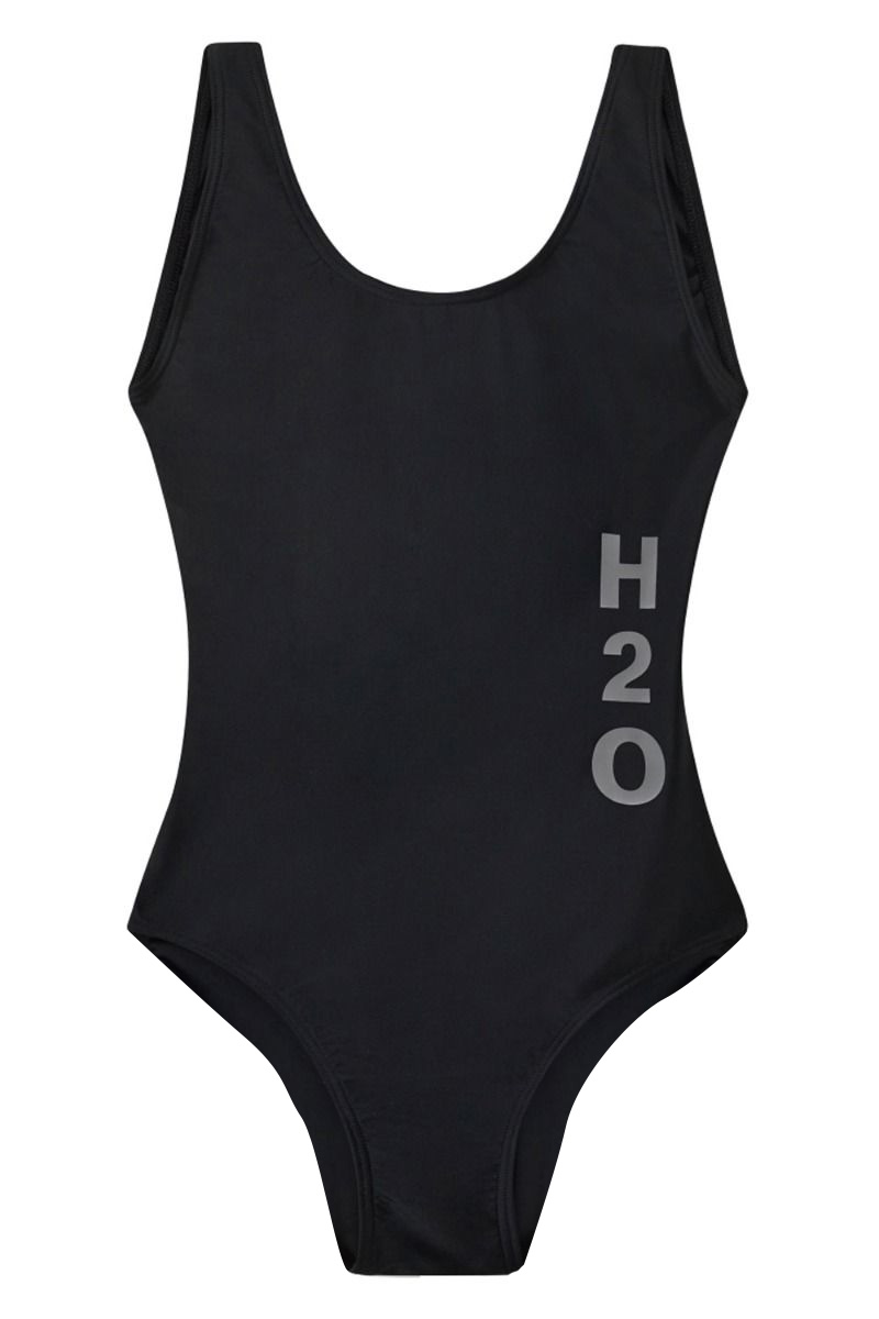 H2o Badedragt Tornø Logo Swim Suit Black