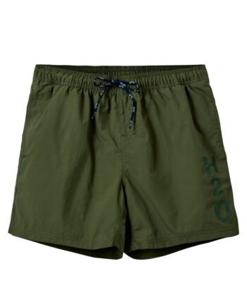 H2o Shorts Leisure Logo Swim Shorts Army