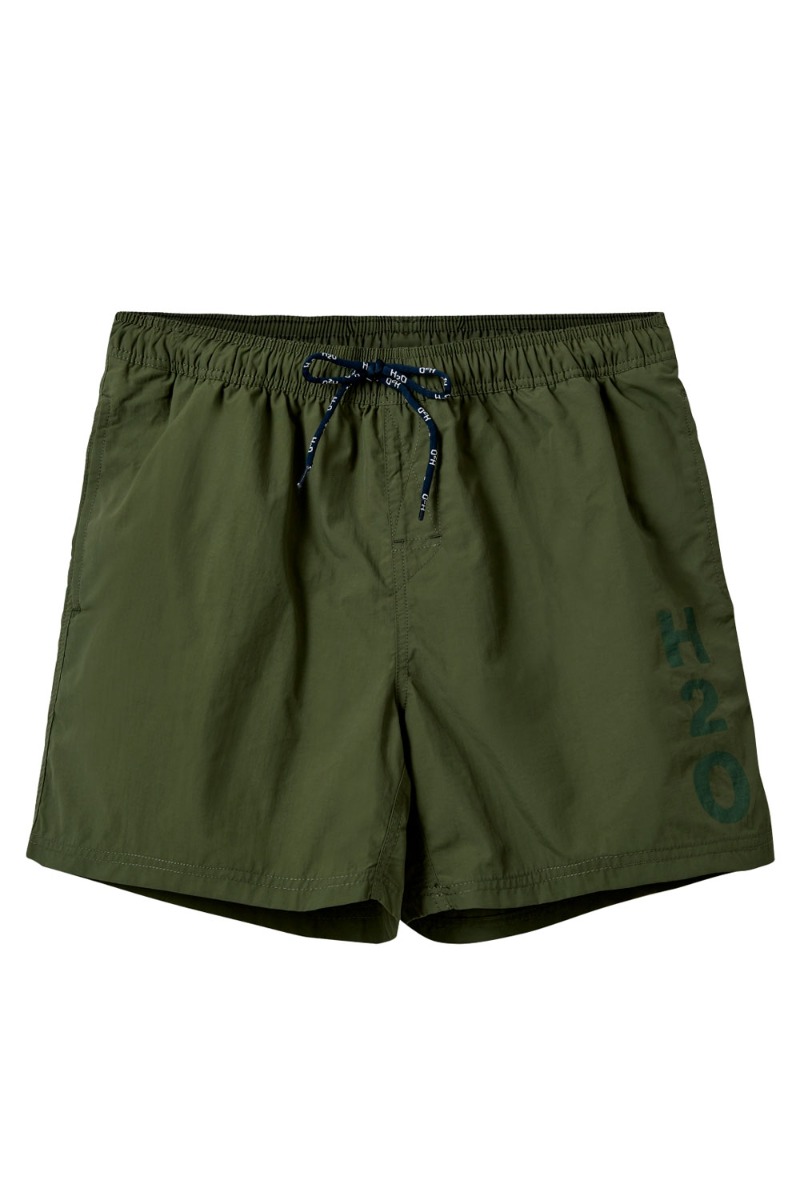 H2o Shorts Leisure Logo Swim Shorts Army