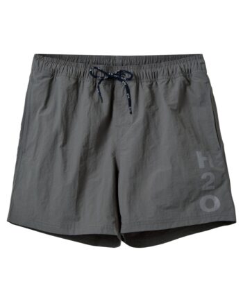 H2o Shorts Leisure Logo Swim Shorts Dark Grey